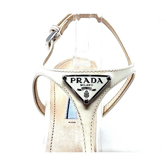 Prada White Sandals - Picture 6 of 11